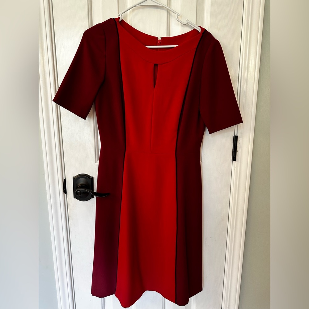 Tahiti Red 1/2 Sleeve Dress - Size 4